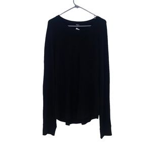 Mens black long sleeve tee